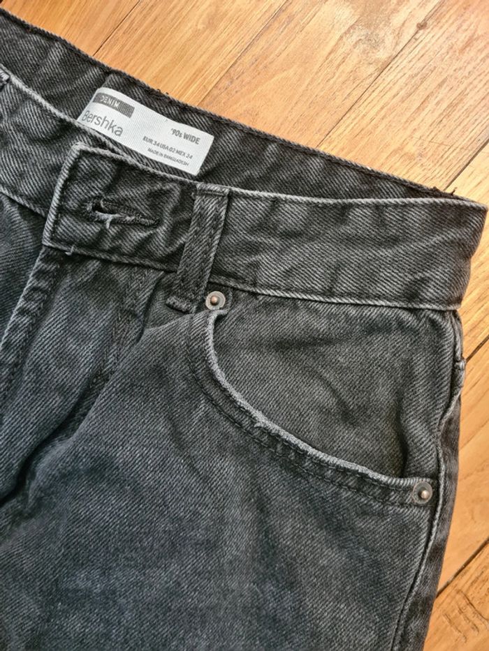 Jean 90’s wide leg déchiré - taille 34 Bershka - photo numéro 5