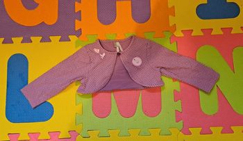 Cardigan boléro violet pois, orchestra, taille 9 mois (71 cm)