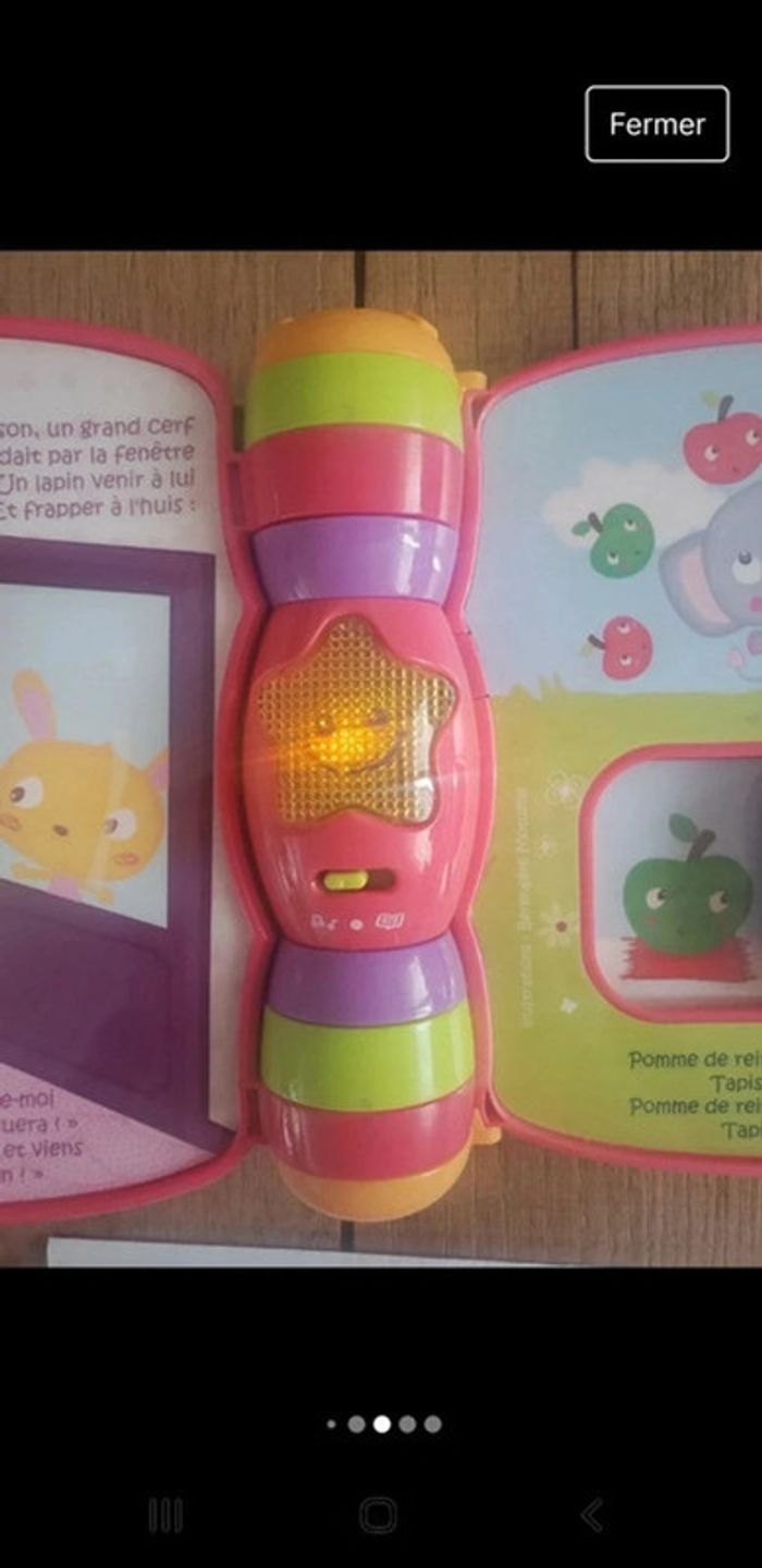 Livre musical Do ré mi - Super livre enchanté - Rose vtech - photo numéro 4