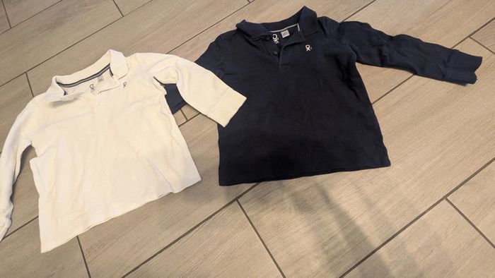 Lot polo manche longue 4 ans