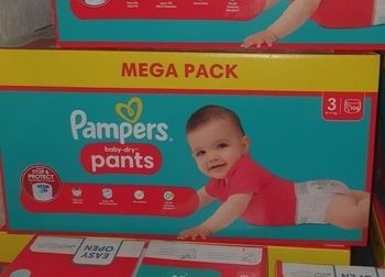 Couches pampers taille 3 pants x2cartons