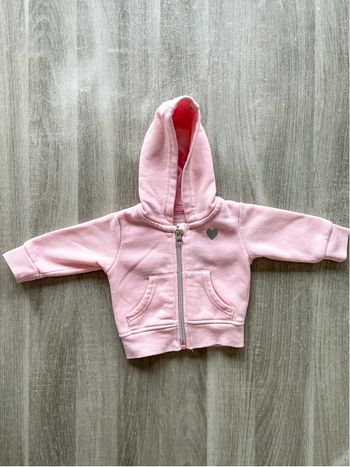 Veste à capuche rose bébé fille Primark taille 0-3 mois