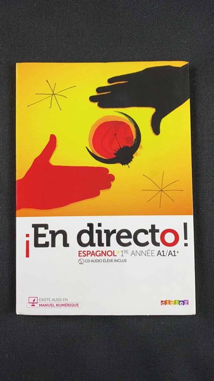 Espagnol Manuel + cahier d’activités En directo 1ere année - photo numéro 2