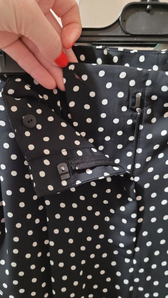 Pantalon papier bag, jambe large fluide Zara - photo numéro 4