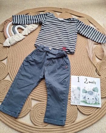 Ensemble bébé garçon tee shirt jean Obaibi / In Extenso