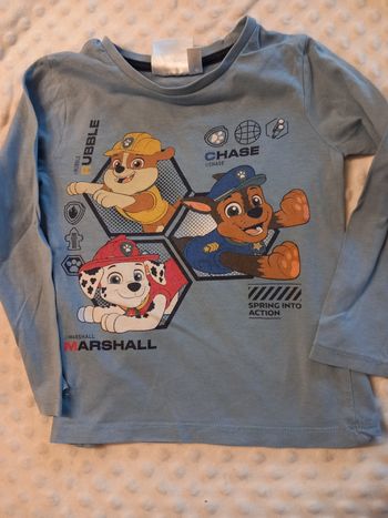 Maillot manches longues pat patrouille 3ans