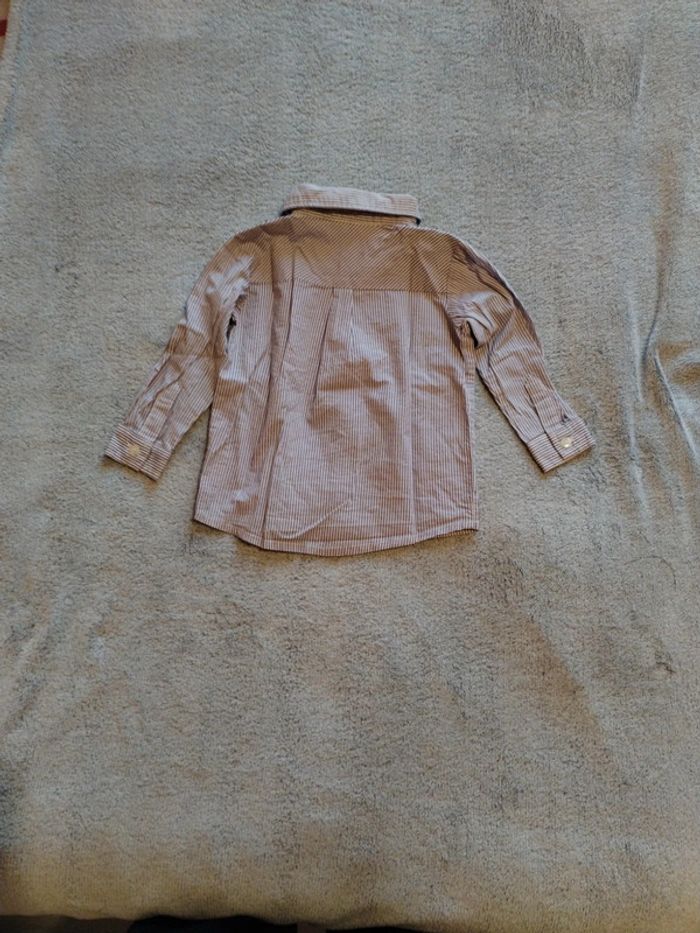 Chemise rayée violet et blanc - photo numéro 2