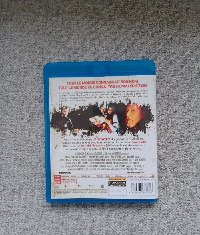 Blu-ray halloween 6 custom - photo numéro 2