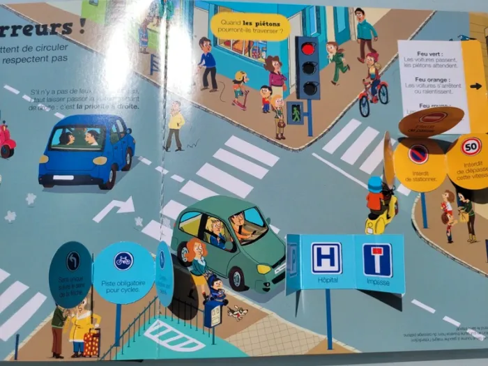 Livre animé de flaps, tirettes.. Kididoc 🚢 Les Transports 🛩 - photo numéro 9