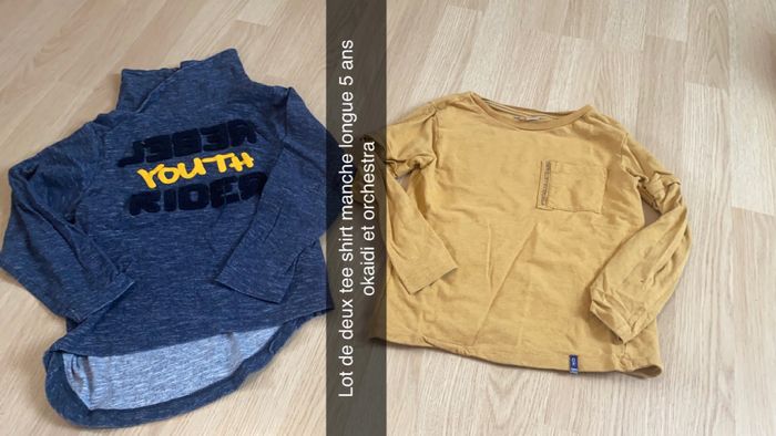 Lot deux tee shirt manche longue