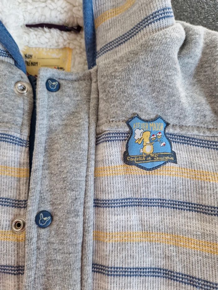 Veste à capuche polaire Sergent major taille 24 mois - photo numéro 5