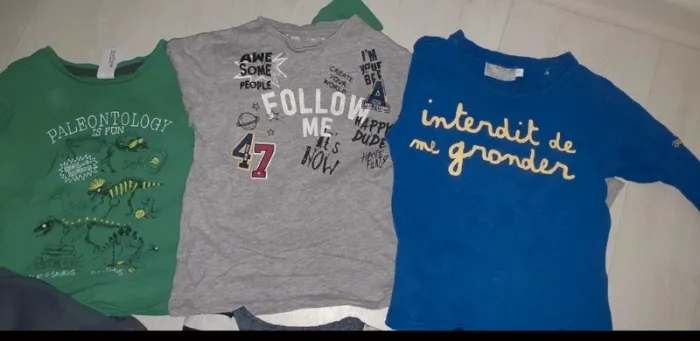 Lot t-shirts manches longues 3 ans - photo numéro 2