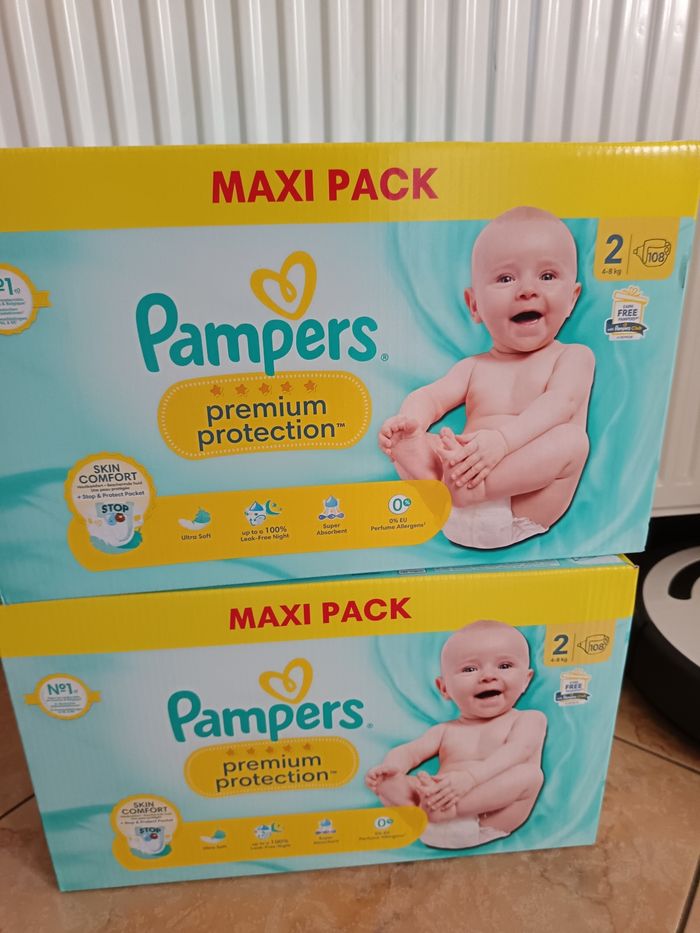 216 couches pampers prenium protection taille 2 - photo numéro 2