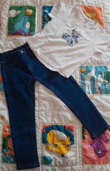 Ensemble t shirt et jeans code girls