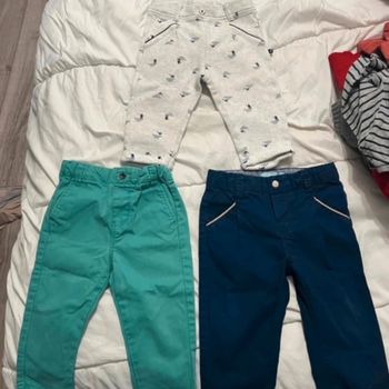Lot pantalon obaibi 12 mois