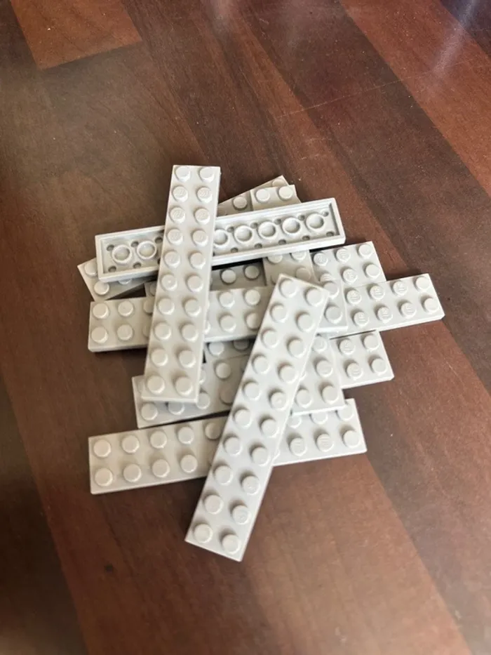 10 Plate Lego  2x10 ref 3832 Light Bluish Gray