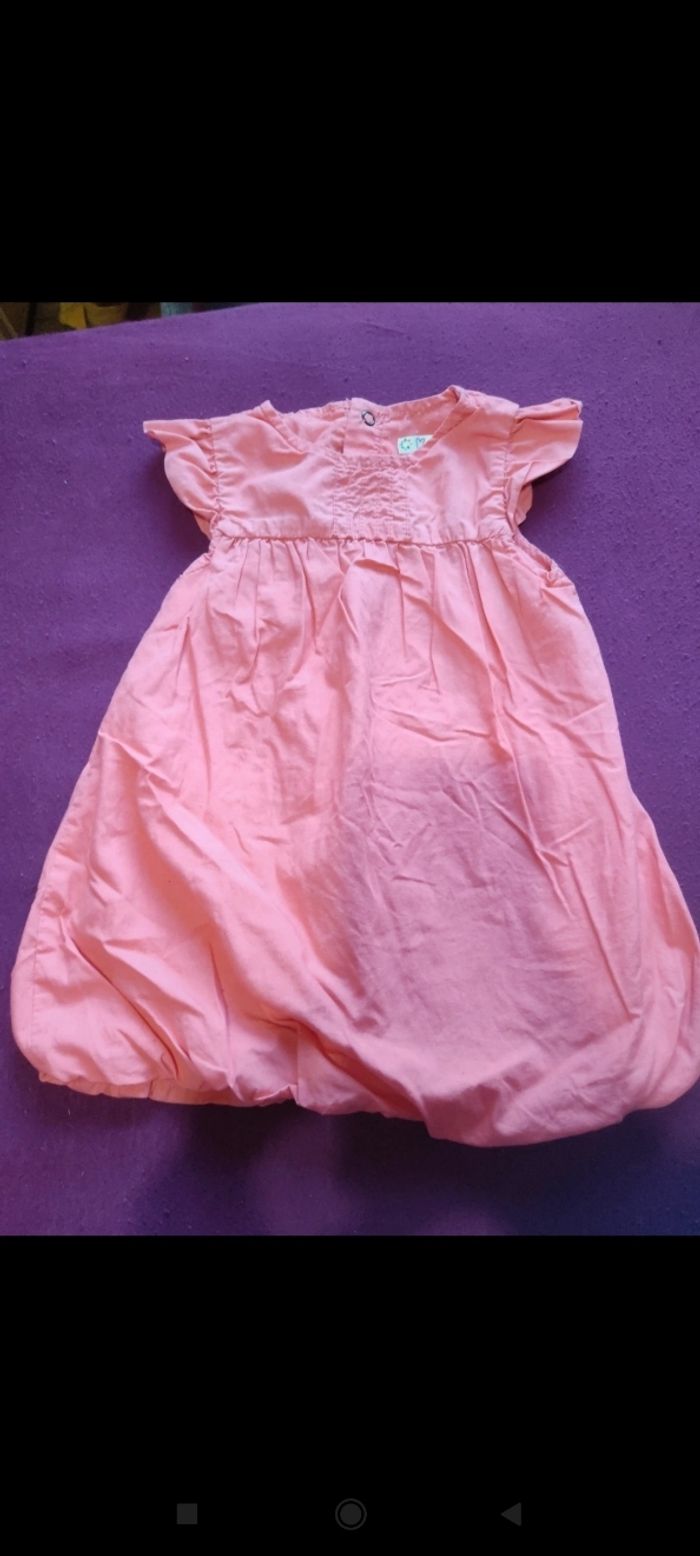 Robe Kiabi orange 12 mois - photo numéro 1