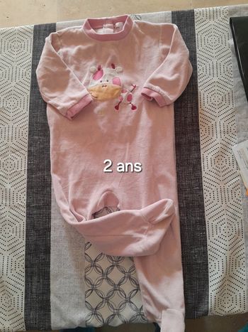 Pyjama velours fille 2a