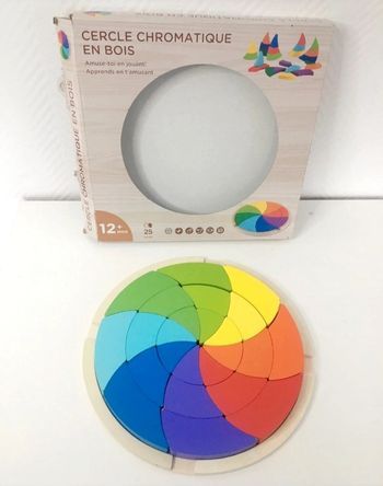 Cercle chromatique en bois 