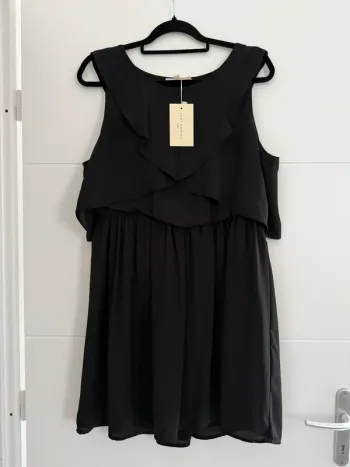 Robe tunique neuf Kleid dress Vestido Vestito jurk jumpsuit femme volant mujer donna woman élastique