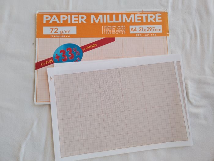Papeterie ist Intercalaires Dessin Canson Papier millimètre - photo numéro 3