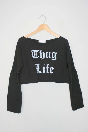 Sweat court taille unique