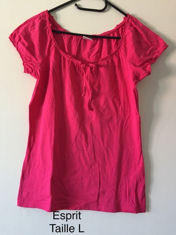 T-shirt Fuchsia Esprit Taille L