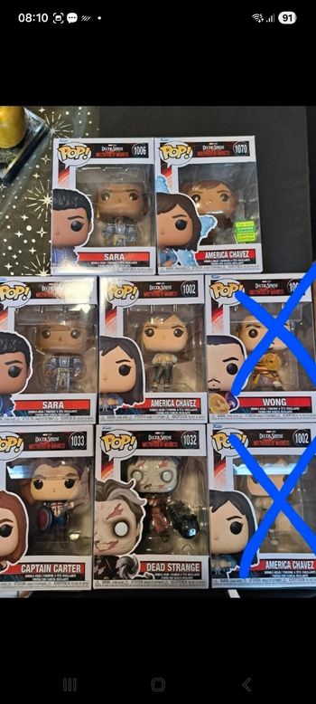 Lot de 6 pops doctor strange