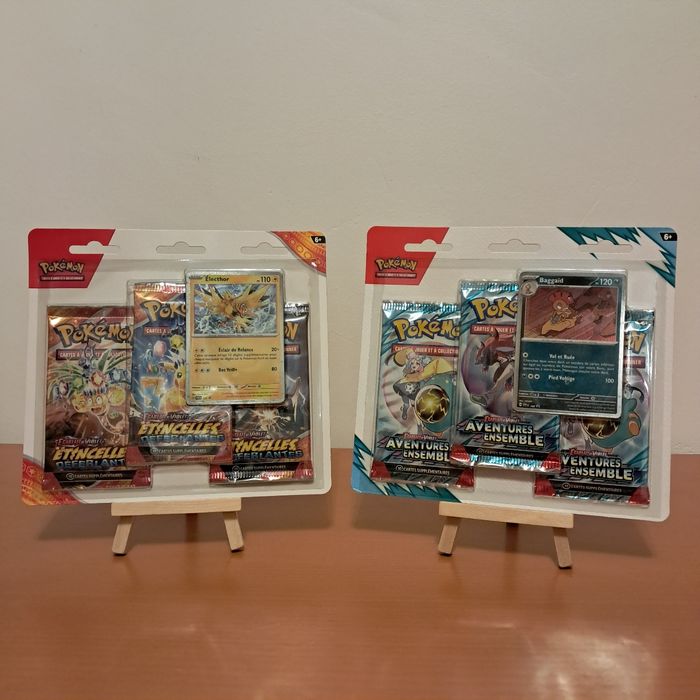 Lot 2 tripacks pokémon EV8 + EV9 scellés