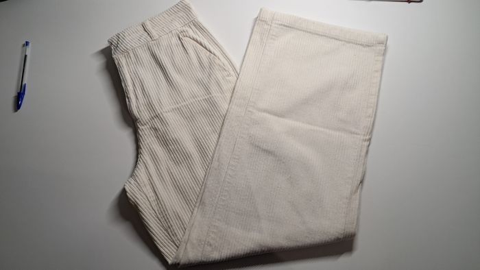 Pentalon + blazer blanc crème - photo numéro 3