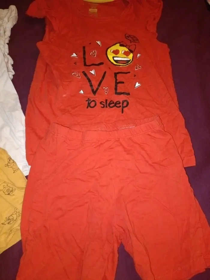 Deux pyjamas deux pièces Disney panpan emoji 10 ans - photo numéro 3