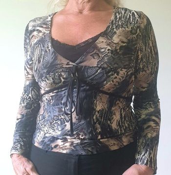 Blouse motif léopard 