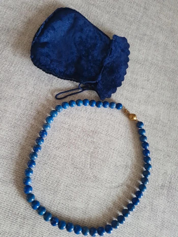 Collier en lapis-lazuli - photo numéro 3