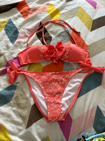 Maillot de bain 2 pièces rose