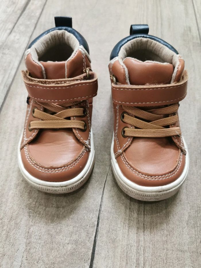 🌿Baskets montantes camel étoile taille 20 - photo numéro 8
