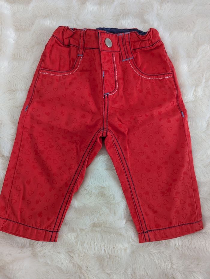Jeans à motifs cœur