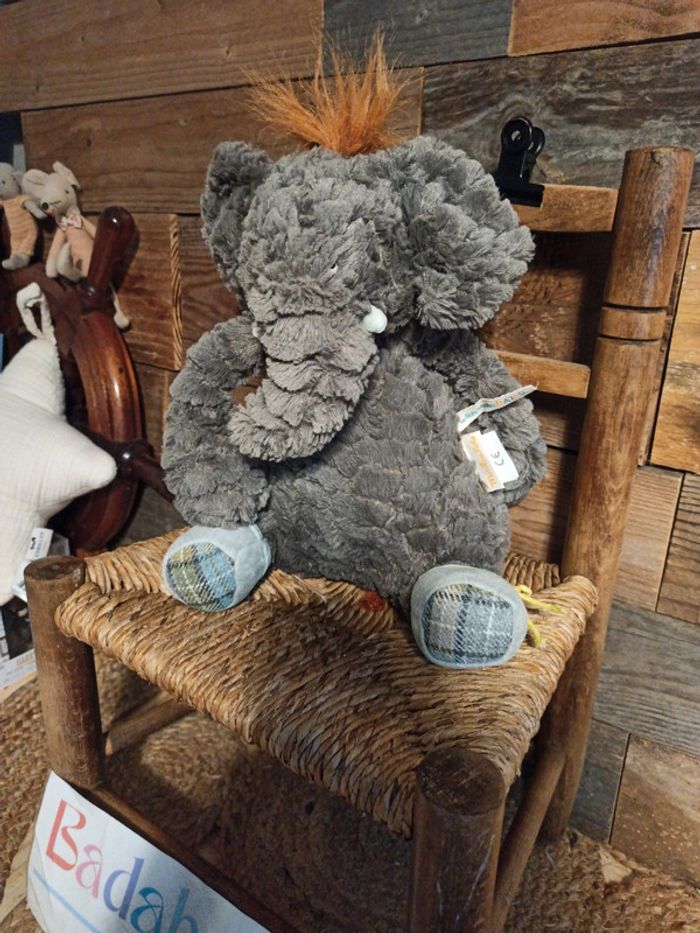 Peluche éléphant moulin roty tbe le roty moulin bazar - photo numéro 2