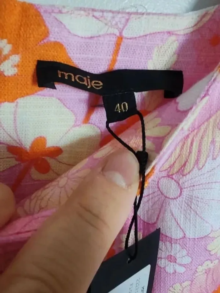 Robe Maje risella flower power taille 40 - photo numéro 4