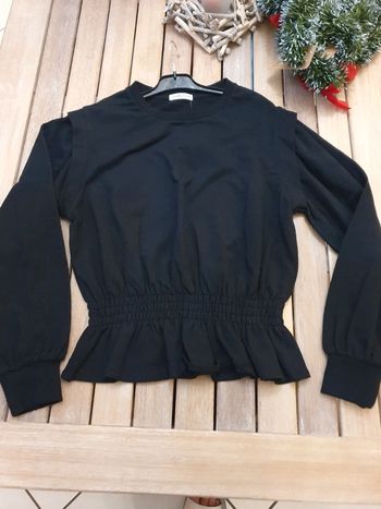 Magnifique Pull Sweat-shirt noir Cache-cache tailleM