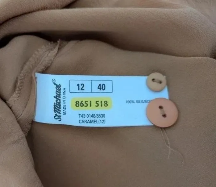 Chemisier d'été 100% soie - St Michael - taille 40/42 - photo numéro 5