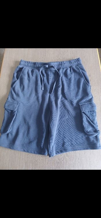 Short en coton bleu marine kiabi M