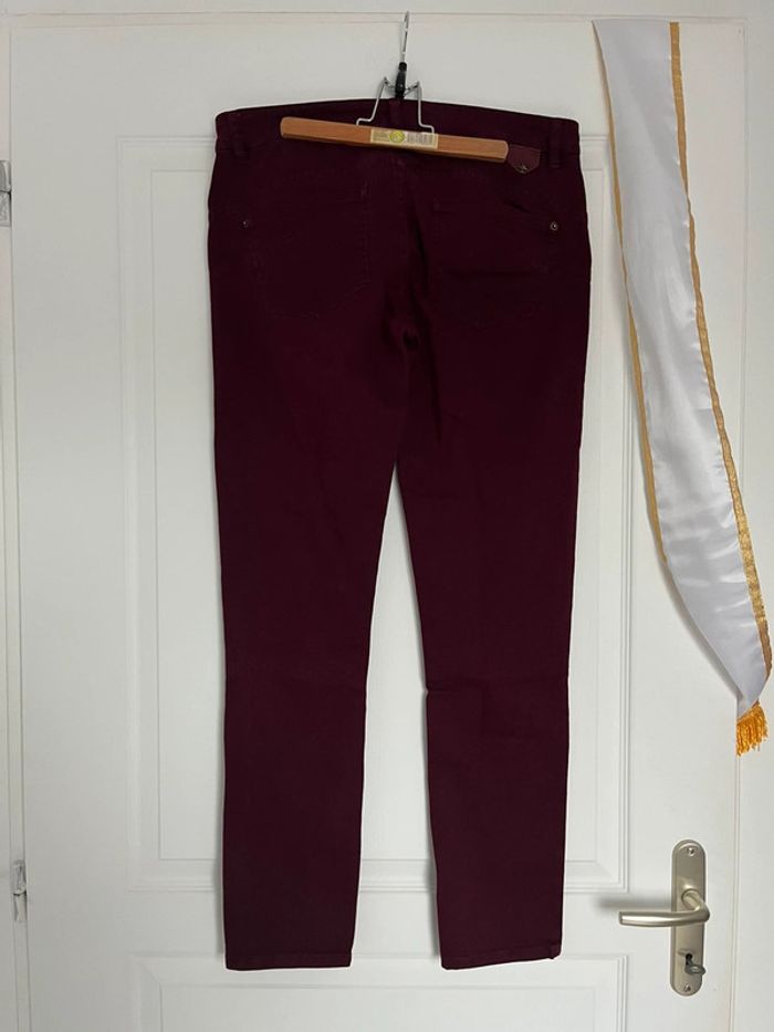 Ensemble (blouse Cache Cache + pantalon taille basse Ikks) taille M très bon état - photo numéro 14