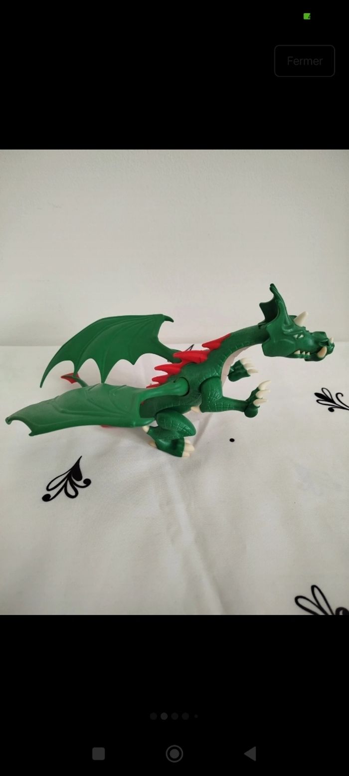 Dinosaure vert articulé Playmobil - photo numéro 2
