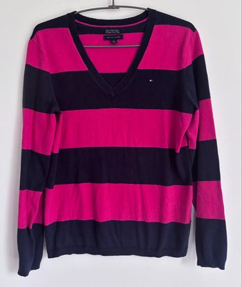🩷 Pull col en V Tommy Hilfiger Taille Merci
