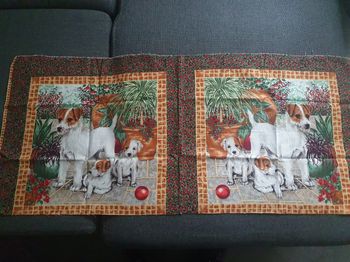 Tissu chiens 90 x40cm