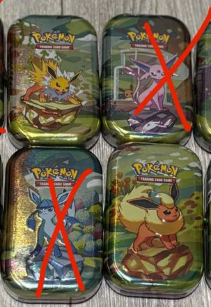 Lot mini tins ev8.5 évolution prismatique