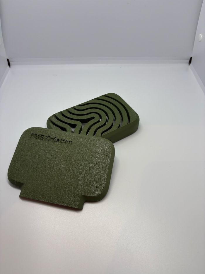 Porte savon couleur vert mate - photo numéro 2