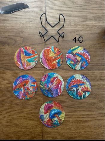 Dessous de verres peinture diamant