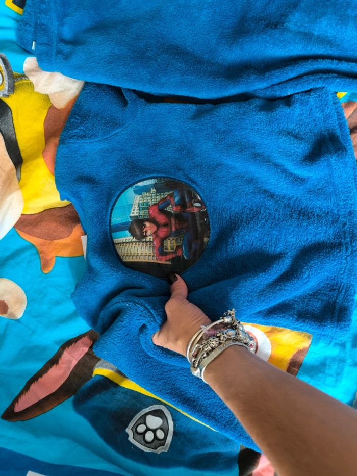 Pijama polaire spiderman - photo numéro 2