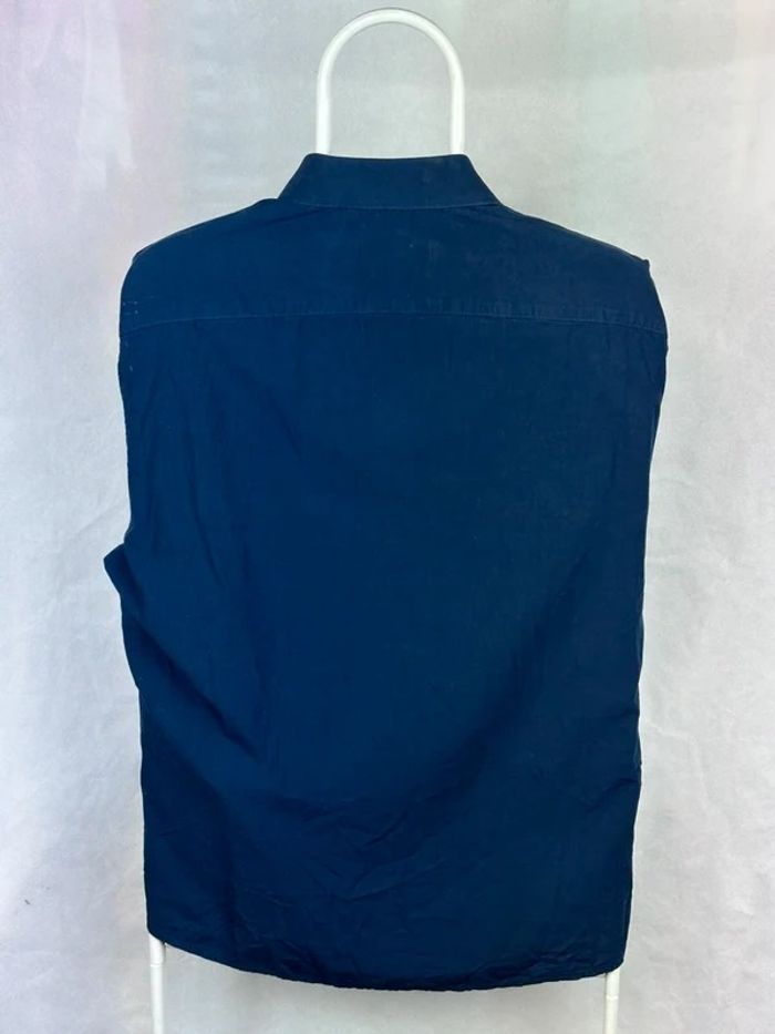 Chemise Tommy Hilfiger Blue Navy Logo Bordee Thcool 39
